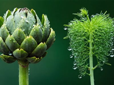 artichoke and horse tail